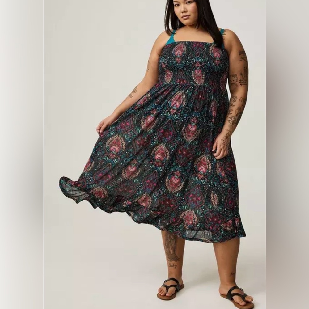 TORRID Mesh Cover-Up Tea Dress